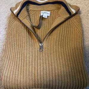 J Crew quarter zip cotton sweater (x-small) NWT